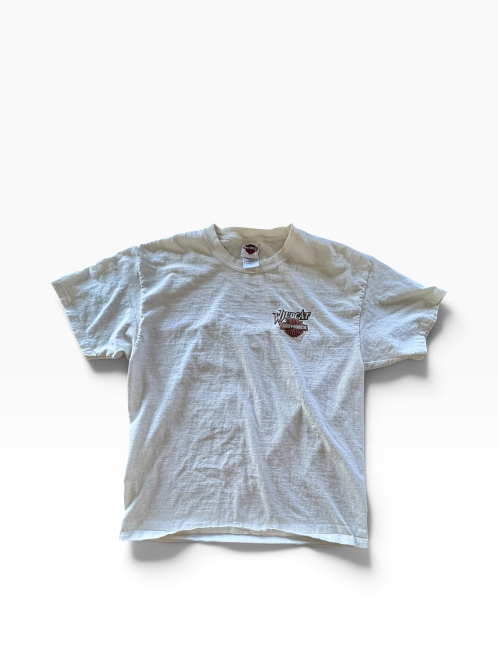 Harley Davidson Wildcat London Kentucky T Shirt Large Cream Motorcycle Graphic